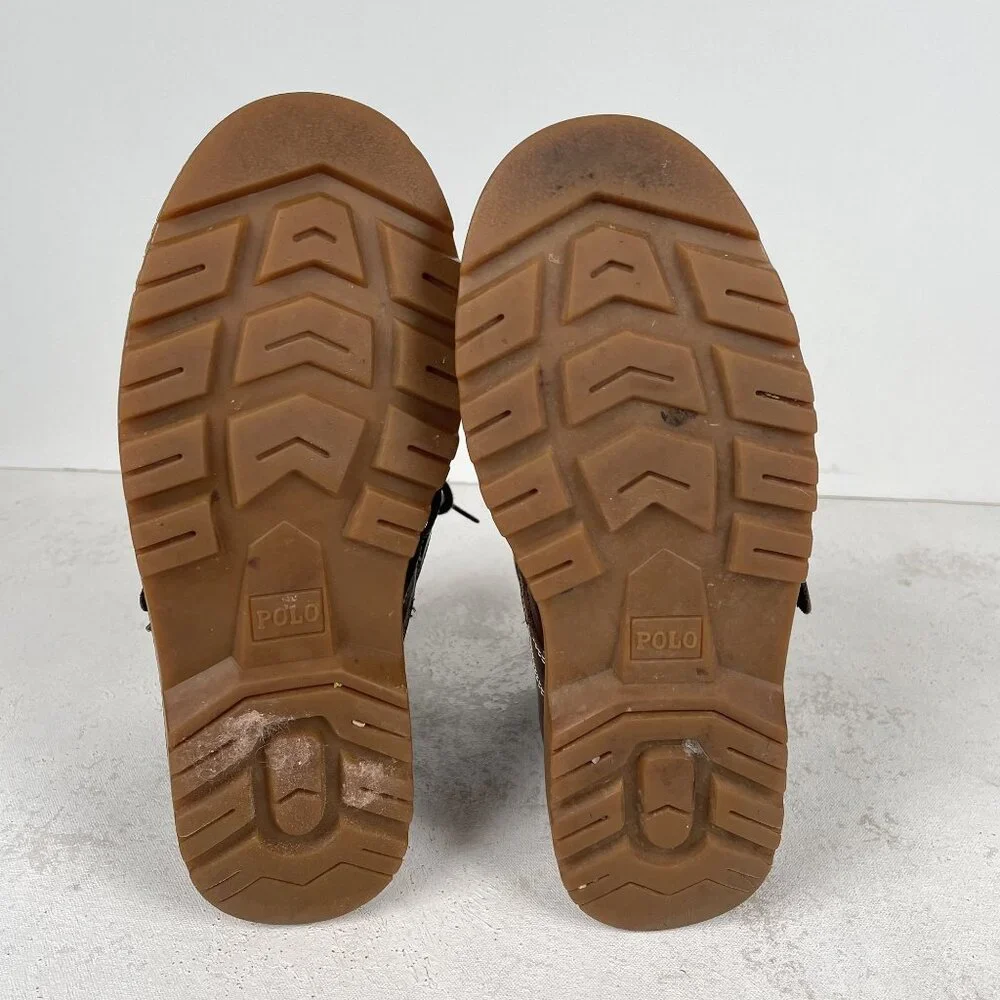 Polo Ralph Lauren Boots Boys 5.5‎ RANDEN Fashion Boot Denim Chocolate